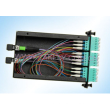 OEM MPO Panel LC Quad 12/24port Fiber Optic MPO/MTP Cassette Module